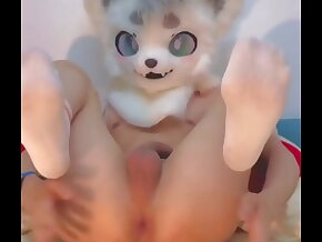 Slim gay teenager furry. -chinese boy/twink/femboy/cartoon/furry/anal