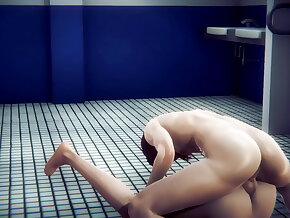 Genshin Impact Yaoi Femboy Venti suck and bareback in a put over a produce toilet Sissy crossdress Japanese Asian Manga Anime Film Game Porn Gay